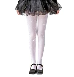 LUCKELF Girls Glitter Tights, Soft Opaque Tights