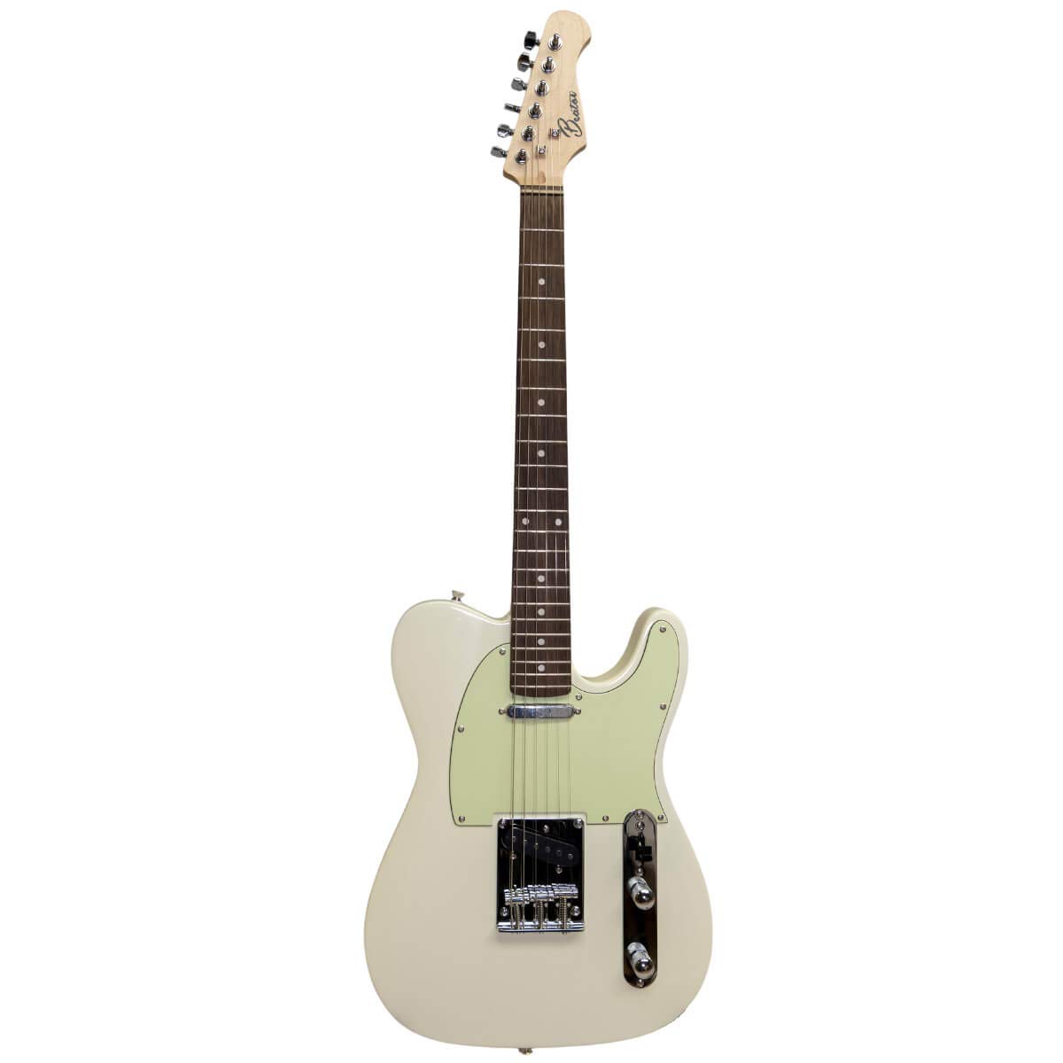 Beaton Old School IV - Classic Electric Guitar white