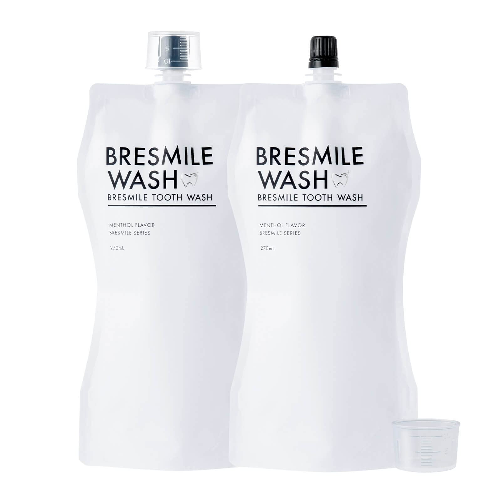 【汚れが見える マウスウォッシュ 】 ブレスマイル（BRESMILE） 口臭ケア ホワイトニング 歯 口臭対策 口臭 ブレスマイルウォッシュ 270ｍL×2袋商品画像