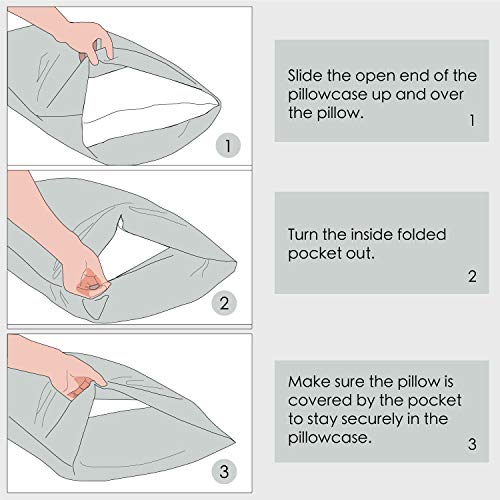 3 Bedsure+Standard+Pillowcase+Envelope+Pillowcases