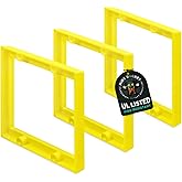 Mint Bucket Brands 1/4" Double Gang Outlet Box Extenders, UL Listed, Electrical Box Extender for Outlets & Switches, Pack of 3