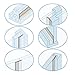 MAGZO Weather Stripping, 16 Feet Length x 1 Inch Width x 1 Inch Thick, White Silicone, Frameless Door Bottom Seal, Window Seal, Soundproof, Weatherproofing and Soundproofing Doors and Windows