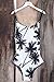 Cupshe Fashion Women's Coconut Tree Printing One-piece Swimsuit Beach Bathing Suit