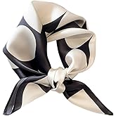 FEIBOON Mulberry Silk Scarfs Neck Scarf 21" Small Square Scarfs hair scarf bandana Neckerchief Headscarf for Women