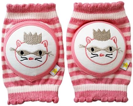 Crawlings Masked Princess Cat Kneepads One Size Peony (One Size, Peony Pink)