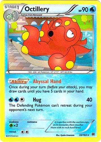 Amazon Com Pokemon Octillery 33 162 Xy Breakthrough Holo Toys Games
