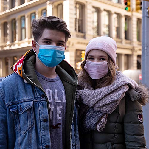FWPP Earloop Disposable Surgical Flu Face Masks, 3+1(Filter Layer) Ply Super Filter Pollen Dust and Bacteria, Anti Allergy Dental Medical Procedure Mask, Pack of 50 Pcs(Sky Blue) - Thumbnail 7