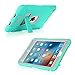 iPad Mini 4 Case,iPad Mini 4 Retina Case,BENTOBEN 3 in 1 Hybrid [Soft&Hard] Heavy Duty Rugged Stand Cover Shockproof Anti-Slip Anti-Scratch Full-Body Protective Cases for iPad Mini 4,Mint Green/Gray
