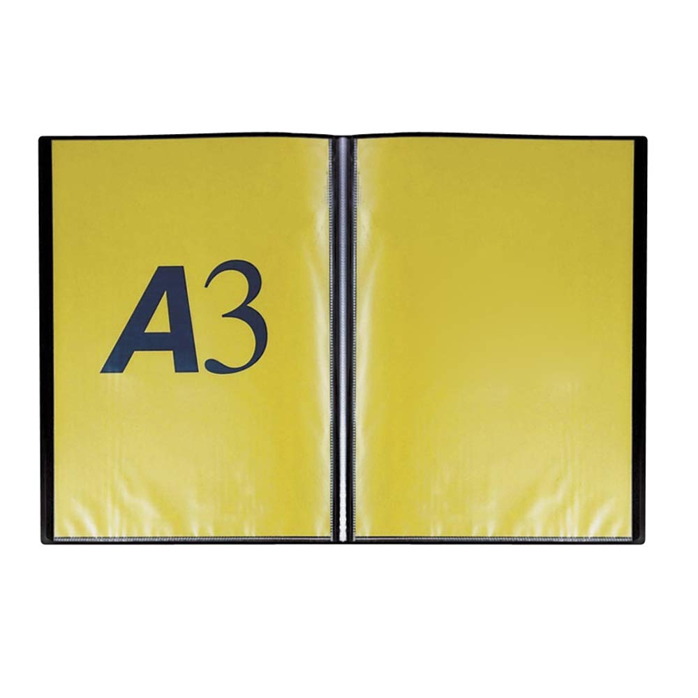 Favorit 400136594 Display Book with 40 Envelopes, 29.7 x 42 cm, Black
