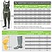 FISHINGSIR Fishing Waders for Men with Boots Womens Chest Waders 2-Ply Nylon/PVC Waterproof for Hunting with Boot Hanger