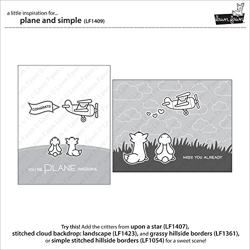 Lawn Fawn LF1409 Plane and simple clear stamps