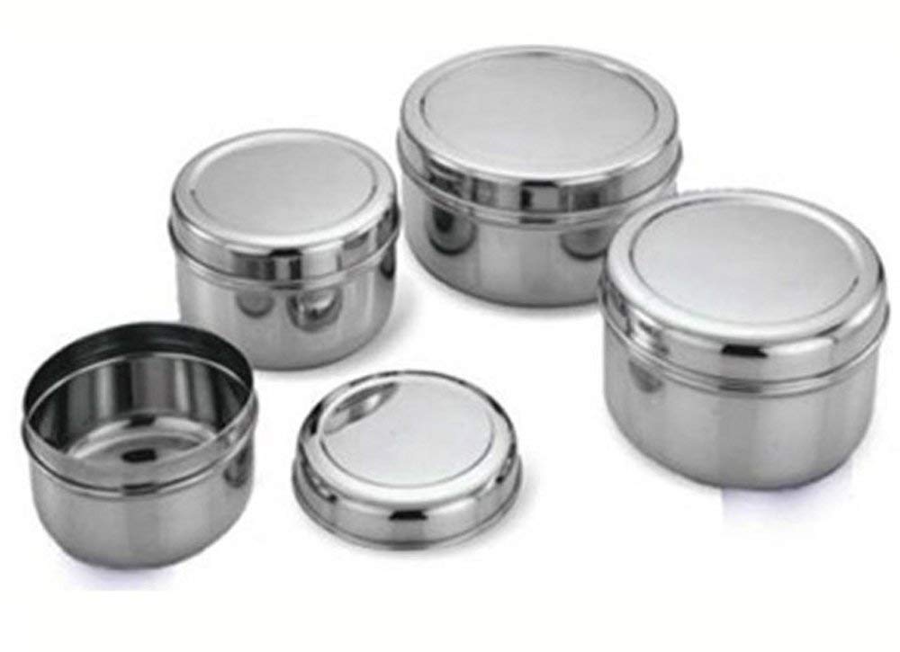 Buy Maha Creation Stainless Steel Food Storage Containers, Set of 4