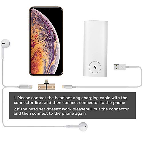 image for Hamdol Dongle for iPhone Adapter Headphone Jack Splitter Adapter for i