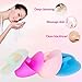 Aimike Silicone Facial Cleansing Brush Anti-slip Exfoliator Friction Pad Face Skin Care Deeper Clean Exfoliate Skin-4 Sets