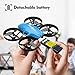 Potensic A30W FPV Drone with Camera, Mini RC Nano Quadcopter with Camera, Auto Hovering, Route Setting, Gravity Induction Mode and 500mAh Detachable Battery (Blue)