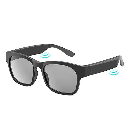 Smart Glasses, Bluetooth Sunglasses for Men and Women Dual Speakers and Hands-Free Calling, Polarized Lenses, Apply to Outdoor Sports,Travel, Drive Listening to Music
