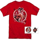 Harley Quinn DC Comics T Shirt & Exclusive Stickers (XX-Large)