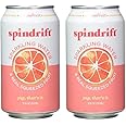 Spindrift Sparkling Water, Grapefruit, 12 Fl Oz (Pack of 2)