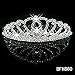 joylive Bridal Hair Accessory Vintage Flower Crystal Shining Rhinestone Tiara Crown With Comb