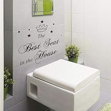 Buy Lyoman The Best House In The Quotes Wall Decal Water Proof Bathroom Wall Stickers Home Decorations Wall Decals Bathroom Toilet Stickers Black Online At Low Prices In India Amazon In