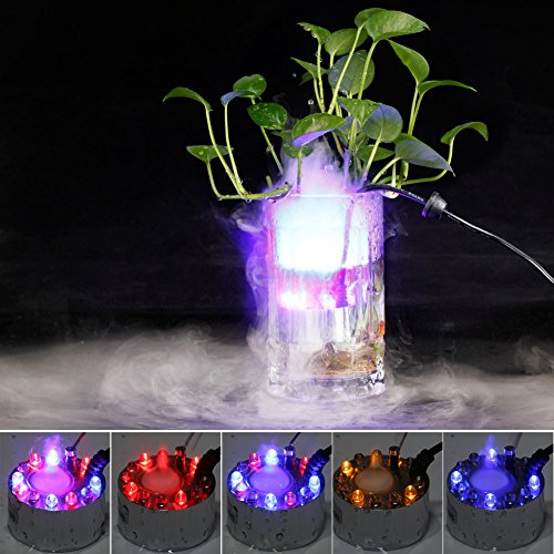Fuloon® 12 LED Fountain Mist Maker Light Mister Foggers with AC Adapter