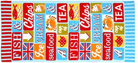 Fish Beach Towel Four Seasons Essential Beach Towel Towel Microfiber Big Size Towel 2Set / Gift / Honeymoon / Travel / Summer / Swimming Pool / Big Size / Keep Temperature / Valley / Children