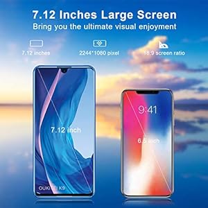 Smartphone OUKITEL K9 7.12 Pollici FHD+ 6000 mAh Batteria Android 9.0 Smartphone 4GB RAM+ 64GB ROM 4G Dual SIM Telefono… - immagine 3