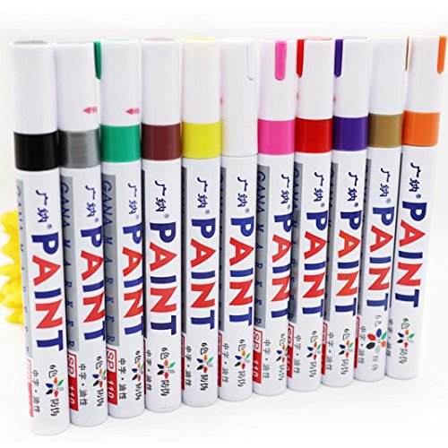 image for Glumes Permanent Paint pens for Car, Tyre Tire,Tread Rubber, Metal Acc