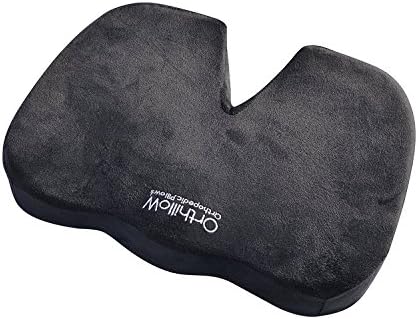V shaped Seat Cushion. Orthopedic Comfort Foam helps Coccyx, sciatica, Tailbone Support, Lower back pain. Promotes healthy spine posture. Versatile Uses Like patio chair, Maternity, Car, Travel.