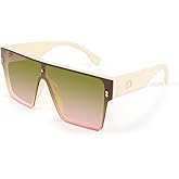 Karsaer Chic Oversized Square Women Men One Piece Sunglasses Fashion Flat Top Large Unisex Sunglasses Women Men K7110