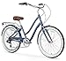 sixthreezero EVRYjourney Women’s 7-Speed Step-Through Hybrid Alloy Cruiser Bicycle, Navy w/Brown Seat/Grips, 26″ Wheels/ 17.5″ Framethumb 1