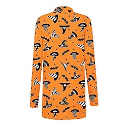 Pumpkin Sweater Womens Cardigan Black Summer