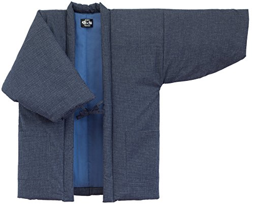 WATANOSATO Lattice pattern Hanten (Made in Japan Kimono-style) Mens Size