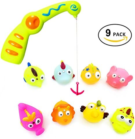 WB WEIRDBEAST Baby Bath Toys, Bath Tub Toys Bath Squirt Toys Fishing Bath Water Toys for Baby Children Kids Toddlers Boys Girls - Fun Bathtime