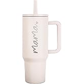 JETIKON Mama Tumbler 40 oz Cup with Lids Straws First Mothers Day Gifts for New Mom Gifts for Pregnant Mother, Mama, Mom To Be