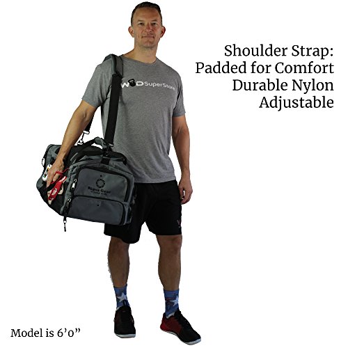 WODSuperStore Rigor Gear Large Crossfit Workout Duffle Bag with Shoe