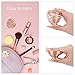Luxspire Beauty Sponge Blender Holder, Sponge Makeup Blender Holder, Makeup Powder Puff Sponge Holder Beauty Tool Dryer Drying Rack Egg Powder Puff Display Stand - Rose Gold