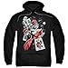 Batman DC Comics Harley Quinn Smoking Gun Adult Pull-Over Hoodie Black