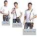 Ranboo Crossbody Phone Purse, Canvas Shoulder Bag Belt Clip Loop Cell Phone Pouch Compatible for iPhone XS Max XS XR 7 8 Plus Holster Case Note 9 8 Zipper Pocket Men Travel Wallet Waist Bag Army Grey