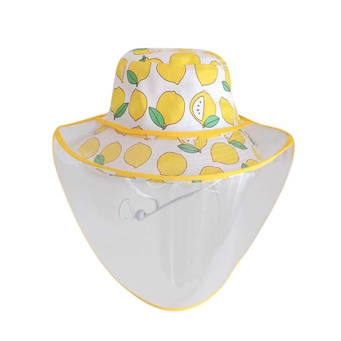 hat with face shield for baby