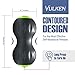 Vulken CurveFit Vibrating Peanut Massage Ball Dual Lacrosse Compact Foam Roller 3 Speed High Intensity Deep Tissue Fitness Massager for Muscle Recovery, Trigger Point Therapy, Myofascial Release.