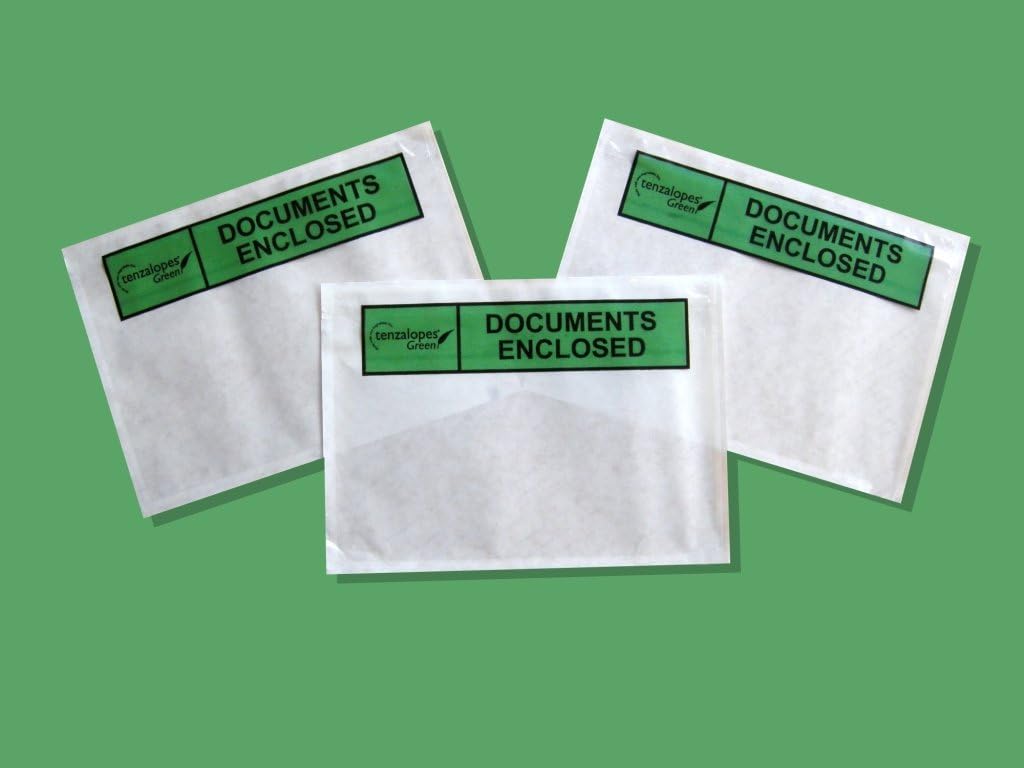 Bio-Degradeable Packing List Envelopes Plain A5 225mm x 165mm