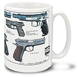 Cuppa Second Amendment Rights 15-Ounce Coffee Mug with CZ75's