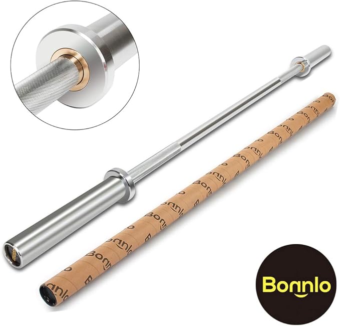 Bonnlo Barbell Olympic Bar, 5 Feet Olympic Weightlifting
