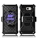 Galaxy J7 V Case, Galaxy J7 Perx Case, Galaxy J7 Sky Pro Case, Venoro Heavy Duty Shockproof Rugged Protection Case Cover with Belt Swivel Clip and Kickstand for Samsung Galaxy Halo / J7 2017 (Black)
