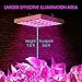 LED Grow Light, 45W Grow Lamp Kit with Full Spectrum High Efficiency LED Chips UV IR Red Blue Flowering Growing Light for Indoor Hydroponic Greenhouse Vegetable Veg and Flowers from Seeding to Harvest