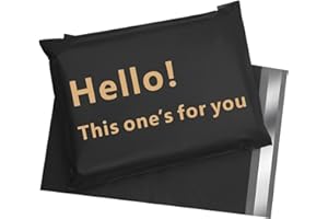 Vapulcio Poly Mailers 6x9 Inch 100 Pcs, Self Seal Shipping Bags with 2.4 Mil, Waterproof and Tear-resistant Mailers Poly Bags, Strong Adhesive Shipping Envelopes for Clothing, Black