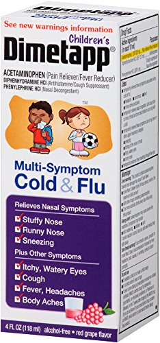 image for Children’s Dimetapp Multi-Symptom Cold & Flu (4 fl. oz., Red Grape F