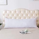 Cotton Delight Body Pillow Cover Pillowcase 20 x 60 Zipper Closure White 1pc Body Pillowcase 100% Natural Cotton 600 Thread Count Premium White Body Pillowcases Pillow Covers, 20 x 60 inch