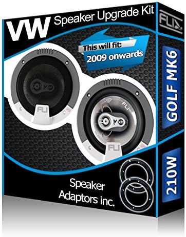 Golf MK6 Front Door Speakers Fli car speakers + speaker adapter pods 210W